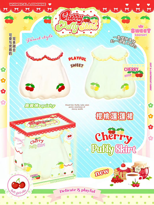 Sweet Squishy Cherry Puffy Skirt