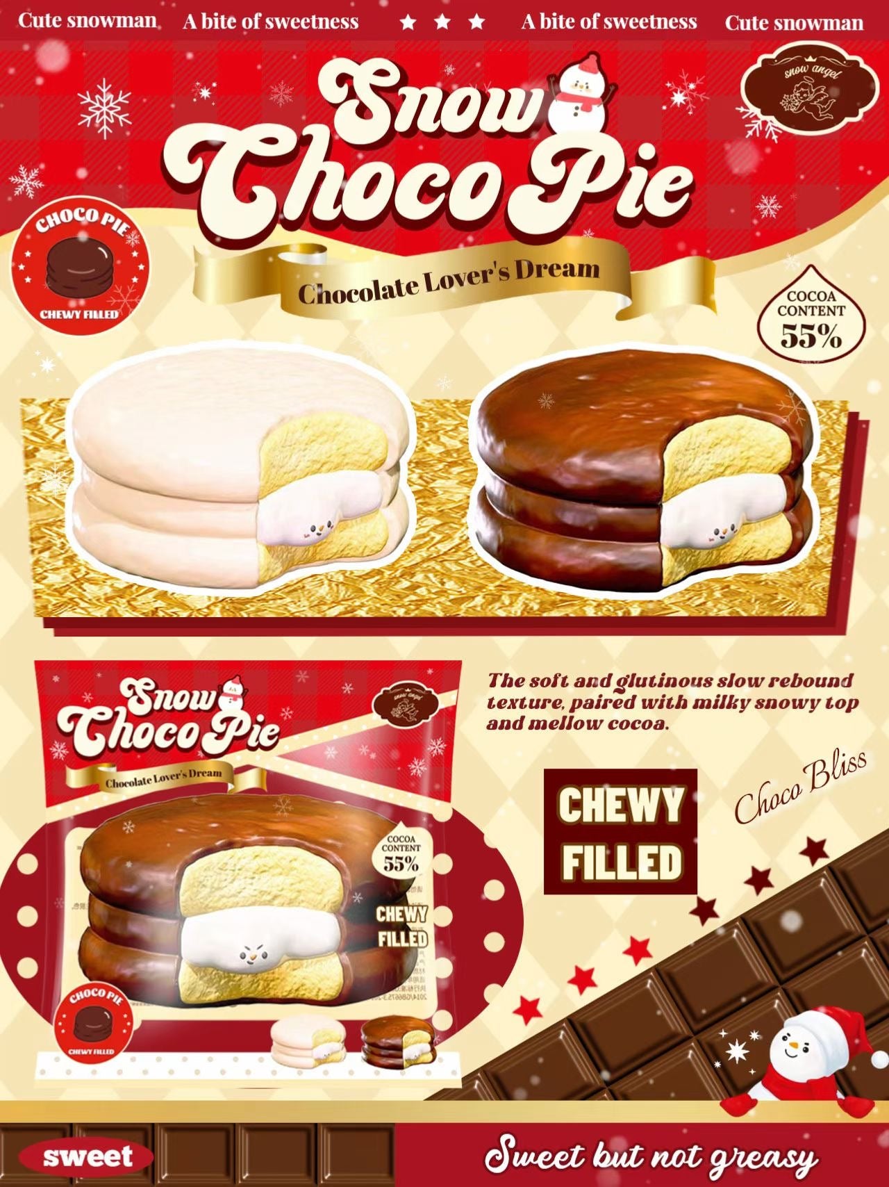 Lisa Snowman Choco Pie