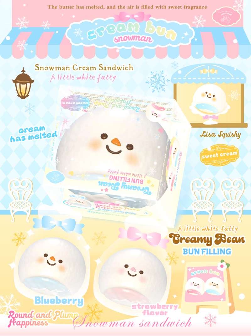 Lisa Snowman Cream Bun
